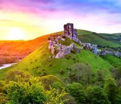 Corfe Castle Sunrise