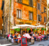 Corner Cafe in Rome