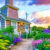 Cottage Sunset Jigsaw Puzzle