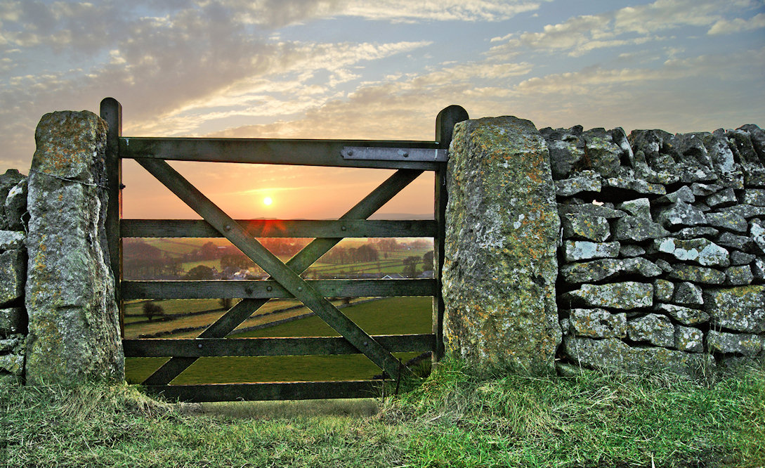 Courty Gate Country Gate Jigsaw Puzzle