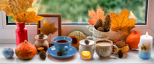 Cozy Fall Windowsill Jigsaw Puzzle