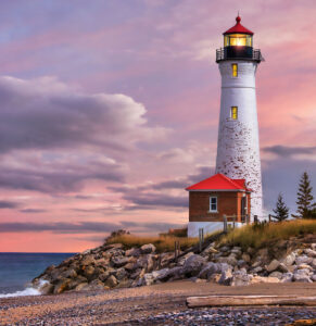 Crisp Point Lighthouse Jigsaw Puzzle