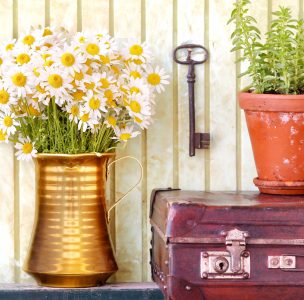 Daisies and Key Jigsaw Puzzle