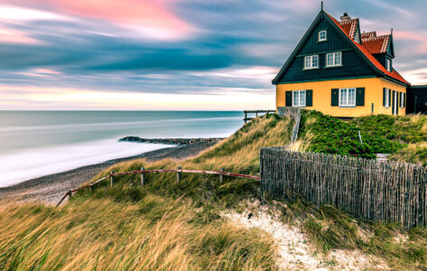 Danish Beach House Jigsaw Puzzle