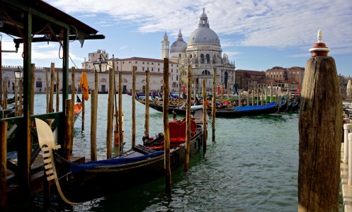 Docked Gondolas Jigsaw Puzzle