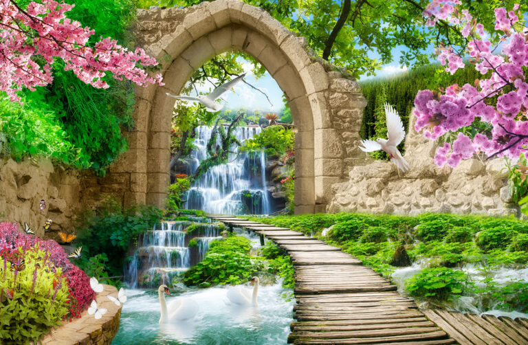 Dreamy waterfall jigsaw puzzle