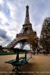 Eiffel Tower and Bench