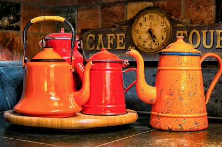 Enamel Teapots Jigsaw Puzzle