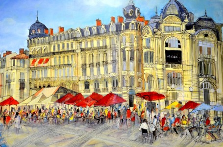 European Cafe Jigsaw Puzzle