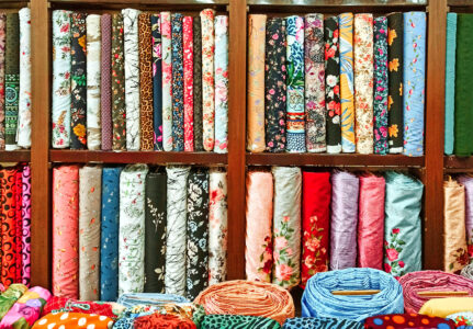 Fabric Store Colors Jigsaw Puzzle