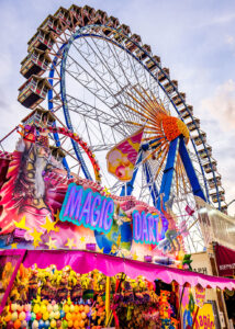 Fair Booth and Ride Jigsaw Puzzle