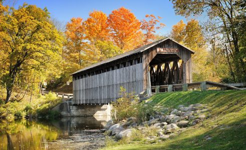 Fallasburg Bridge Jigsaw Puzzle