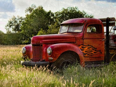 Flaming Truck Jigsaw Puzzle