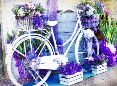 Floral Bike Jigsaw Puzzle