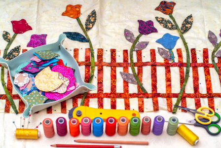Flower Quilt Design Jigsaw Puzzle