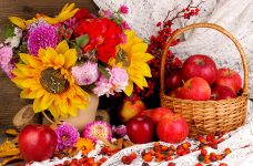 Flowers and Apples