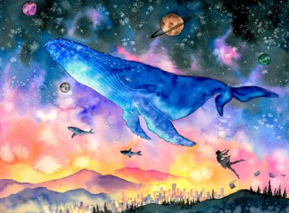 Flying Whale Jigsaw Puzzle