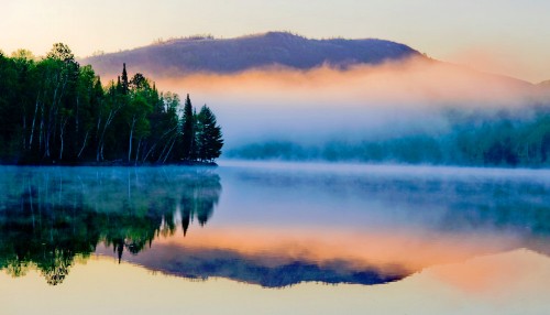 Foggy Lake Jigsaw Puzzle