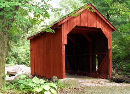 Forest Covered Bridge Jigsaw Puzzle