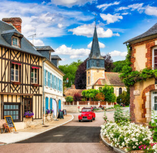 French Village Street Jigsaw Puzzle French Village Street Jigsaw Puzzle
