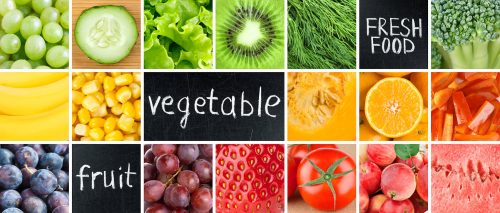 Fruit and Veggie Collage Jigsaw Puzzle