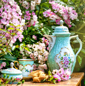 Garden Teatime Jigsaw Puzzle