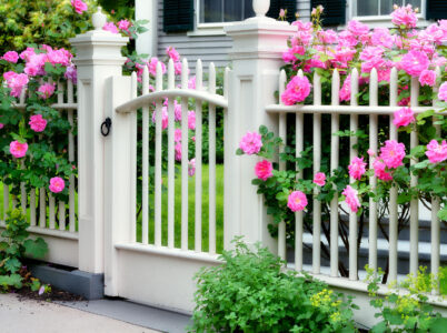 Gate and Roses Jigsaw Puzzle