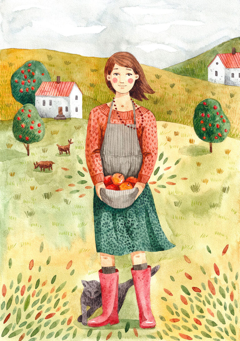 Gathering Apples Jigsaw Puzzle Gathering Apples Jigsaw Puzzle