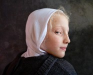 Girl with White Hood