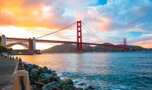 Golden Gate Sunset Jigsaw Puzzle