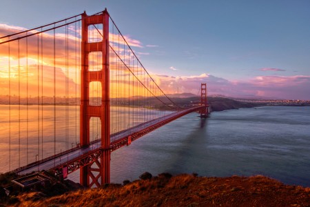 Golden Gate Sunset Jigsaw Puzzle