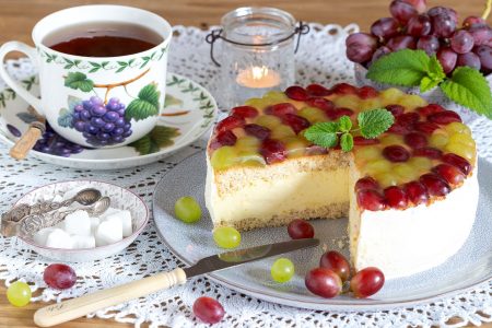 Grape Cream Cake Jigsaw Puzzle