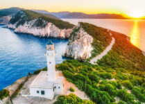 Greek Island Lighthouse Jigsaw Puzzle