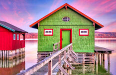 Green Boathouse Jigsaw Puzzle