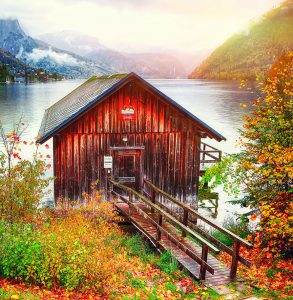 Grundlsee Boathouse Jigsaw Puzzle