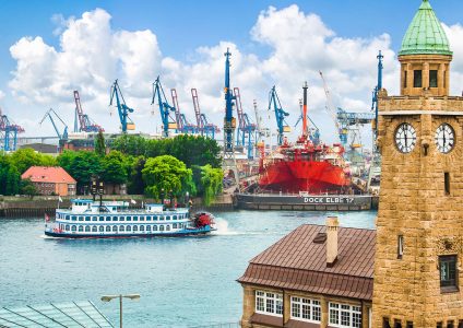 Hamburg Harbor Jigsaw Puzzle