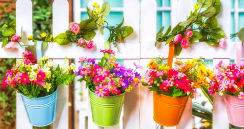 Hanging Flower Pots Jigsaw Puzzle
