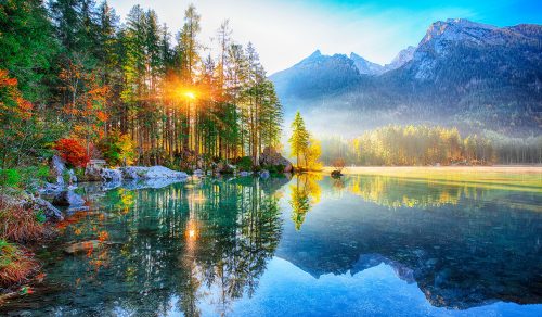 Hintersee Sunrise Jigsaw Puzzle