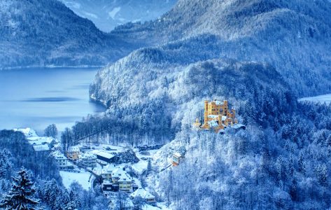 Hohenschwangau in Snow Jigsaw Puzzle