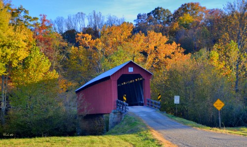 Hune Covered Bridge Jigsaw Puzzle