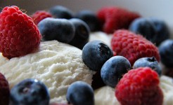 Ice Cream and Berries