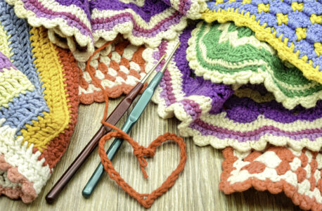 Crocheted Heart Jigsaw Puzzle