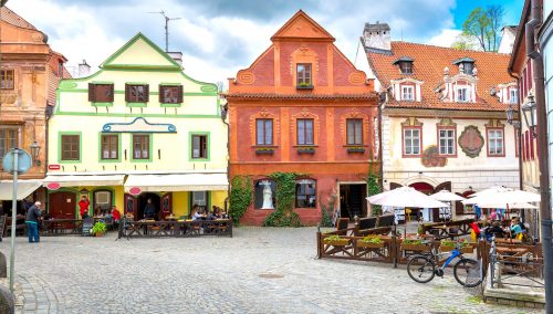 Krumlov Cafes Jigsaw Puzzle