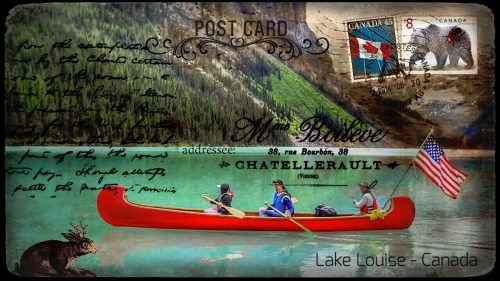 Lake Louise Postcard Jigsaw Puzzle