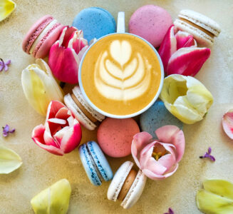 Latte with Macarons Jigsaw Puzzle