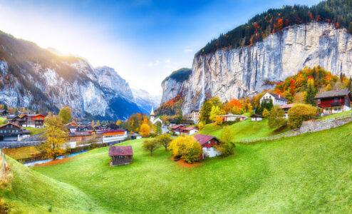 Lauterbrunnen Village Jigsaw Puzzle