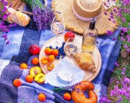 Lavender Field Picnic Jigsaw Puzzle