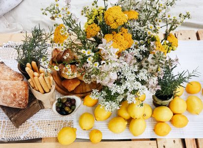 Lemons and Bread Jigsaw Puzzle