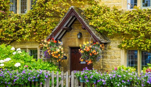 Limestone and Flowers Jigsaw Puzzle