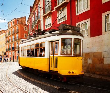 Lisbon Street Tram Jigsaw Puzzle